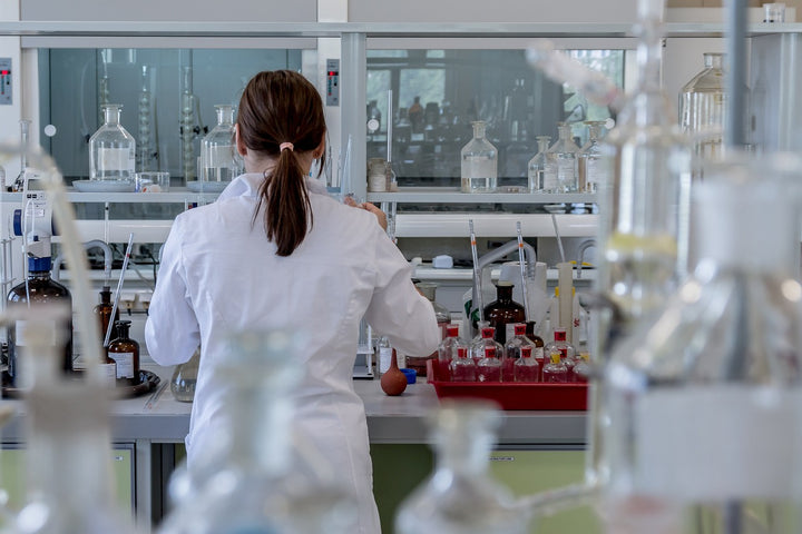 A Woman Working in a Laboratory